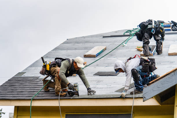 Professional Gutter Installation technician working in Covington, KY